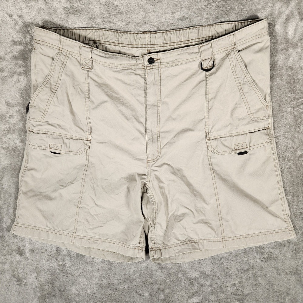 Wrangler Cargo Shorts Mens 46 Khaki Excellent Cotton‎ Canvas NW941NK Utility